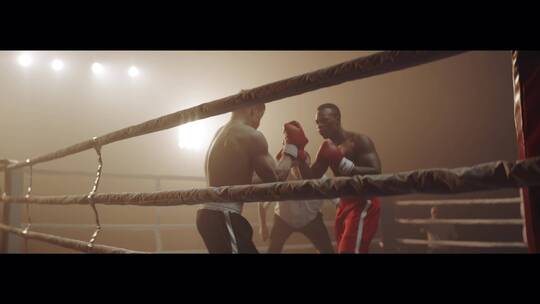 拳击手在打比赛视频素材模板下载
