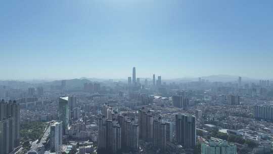 东莞城市大景航拍东莞市中心全景建筑风光