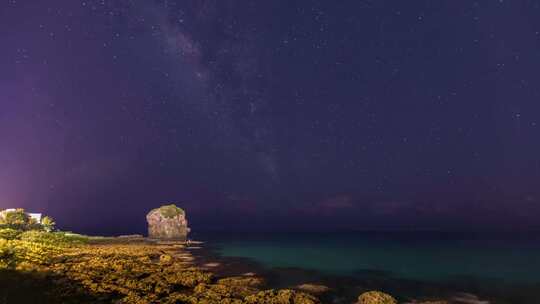 唯美星空银河延时极光流星星河