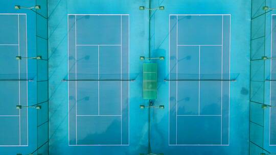 航拍网球场视频素材模板下载