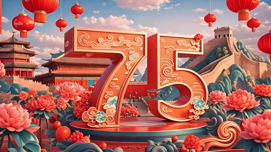 国庆节国庆75周年国庆快乐