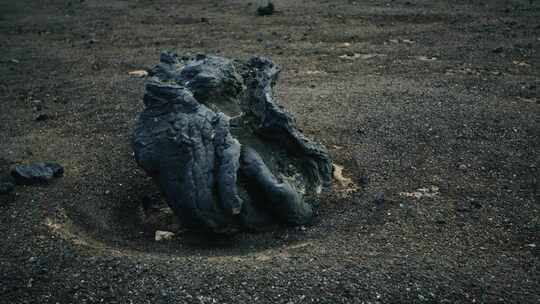 火山，石头，火山口，荒凉