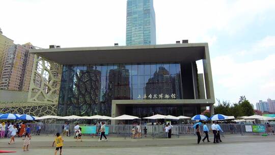 上海自然博物馆4K实拍视频素材模板下载
