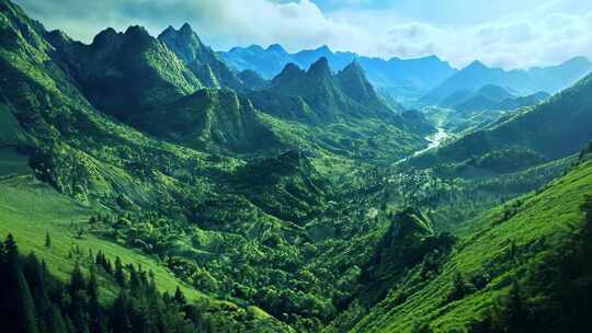 大好河山 原始森林大海山川 生态风景合集