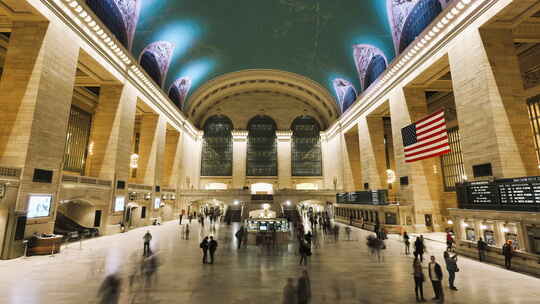 纽约中央车站，视频素材模板下载