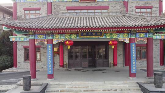 渭南潼关古城娲皇宫景区航拍2