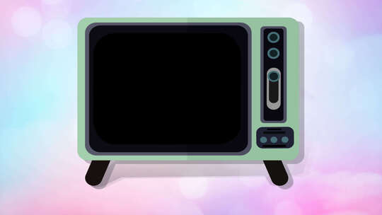 少儿节目卡通电视框视频素材模板下载