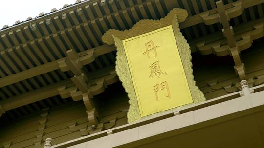 西安大明宫丹凤门古建筑特写