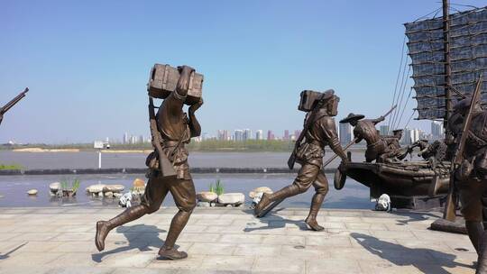 南昌八一建军雕塑广场视频素材模板下载