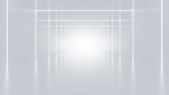 抽象白色隧道动画