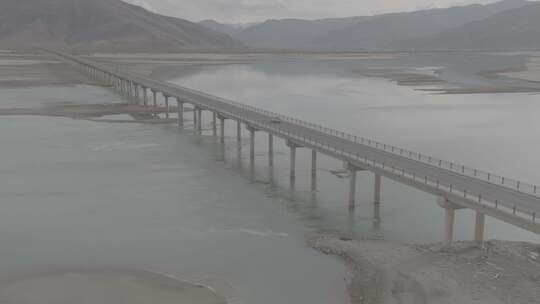 西藏山南扎囊特大桥航拍