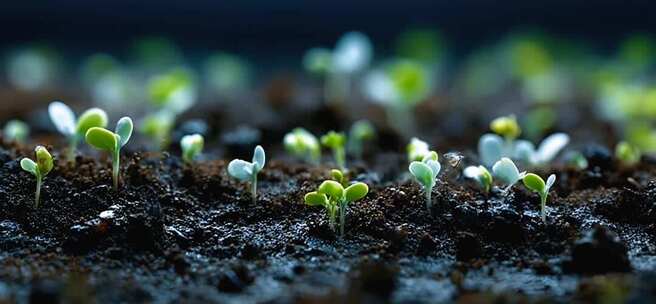 种子发芽生长破土而出