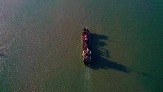 天津滨海新区海河大桥航拍