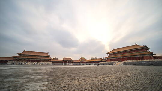 北京故宫延时摄影HDR杜比视界视频素材模板下载