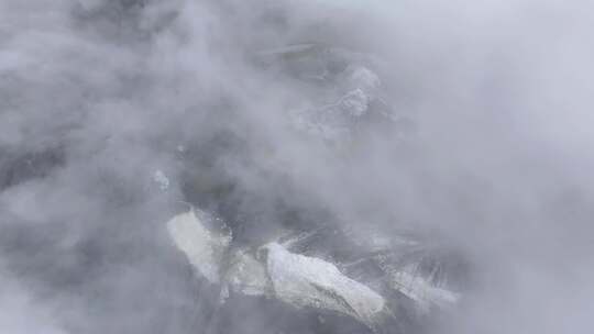 航拍四川岷山山脉四根香雪山风光