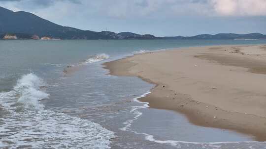 平潭岛象鼻弯海滩航拍