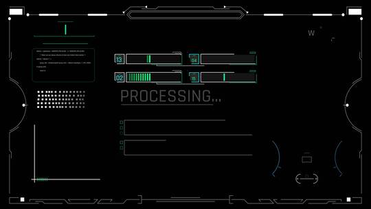 HUD智能大数据面板特效合成未来科技视频素材模板下载