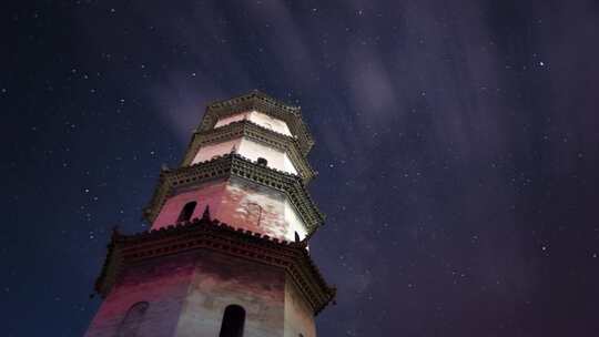 古建筑 星空 夜色 历史