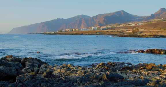 海岸，海洋，山脉，悬崖