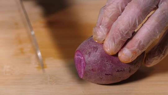 轻食制作紫薯素材