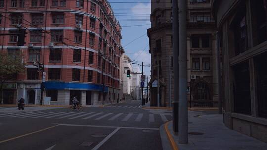 北京东路街景视频素材模板下载