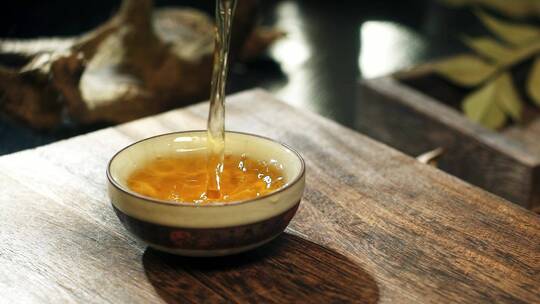 茶叶品茶沏茶泡茶茶道高清素材