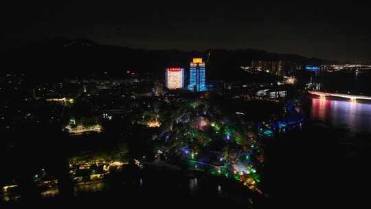 富阳城市风景  富阳夜景