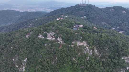 泉州市丰泽区清源山顶航拍山峰森林风景风光