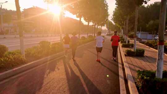 晨跑运动锻炼