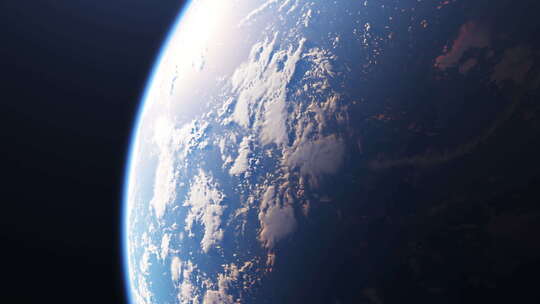地球表面 从太空看地球