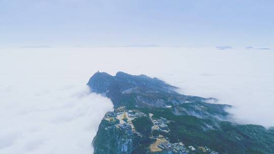 峨眉山 航拍 4k