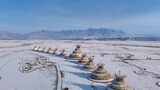 贺兰山雪景 贺兰山西麓雪景1高清在线视频素材下载