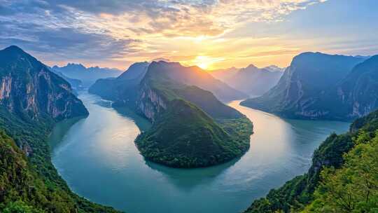 长江三峡壮丽自然风光