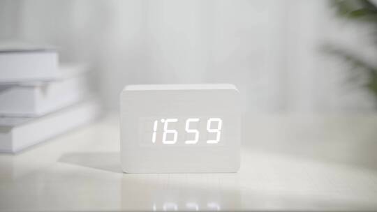 下午电子闹钟五点