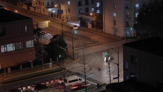4k延时拍摄红绿灯--十字路口视频素材模板下载