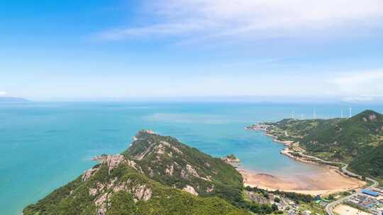 福建霞浦海边风景航拍延时