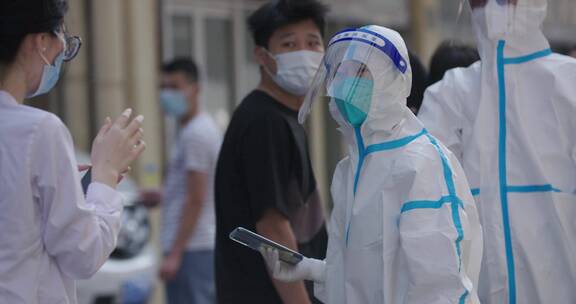 上海疫情城市核酸检测警察大白合集