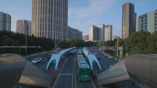 常州快速公交BRT延时摄影视频素材模板下载