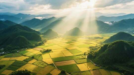 农业丰收乡村振兴现代生产果园农民农田三农