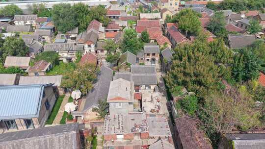 淄博颜神古镇航拍视频