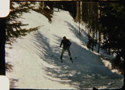 8毫米，人，滑雪，雪