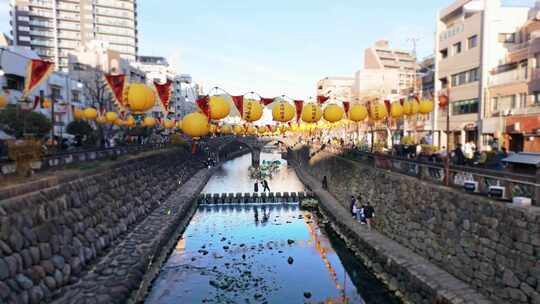 长崎，节日，日本，灯光