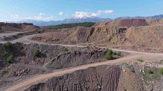 山，采石场，岩石，砾石