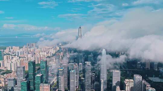 深圳蓝天白云航拍宣传片