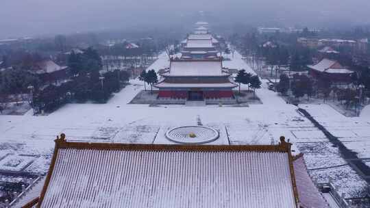 楼观台 雪景