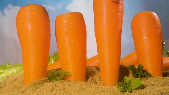 新鲜胡萝卜