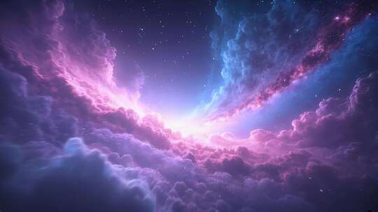 宇宙穿梭时空隧道空镜4K