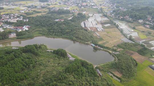 4K航拍连绵起伏丘陵山川