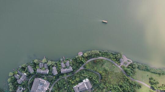 杭州_湘湖国家旅游度假区航拍_日景02视频素材模板下载