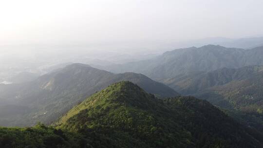 航拍南岳衡山天柱峰